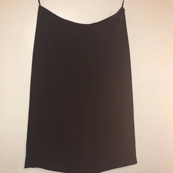 Jones Wear Black Skirt Size 6 NEW Fully Lined Back Walking slit Side Zip Beauty - Picture 3 of 6